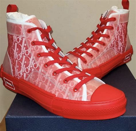 dior sneakers b23 red|dior b23 sneakers for men.